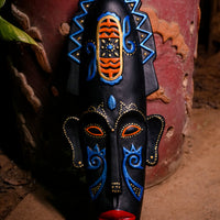 African Tribal Terracotta Masks- Sleeping Male and Female Deities