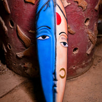 Handcrafted Terracotta Radha Krishna Mask