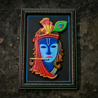 Handcrafted Terracotta  Lord Krishna Artwork