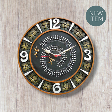 Handcrafted Terracotta Wall Clock